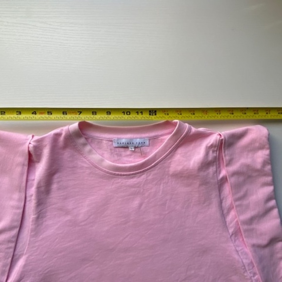 Endless Rose Drop Shoulder Cropped Pink Top Size L - Picture 9 of 9